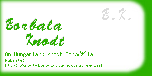 borbala knodt business card